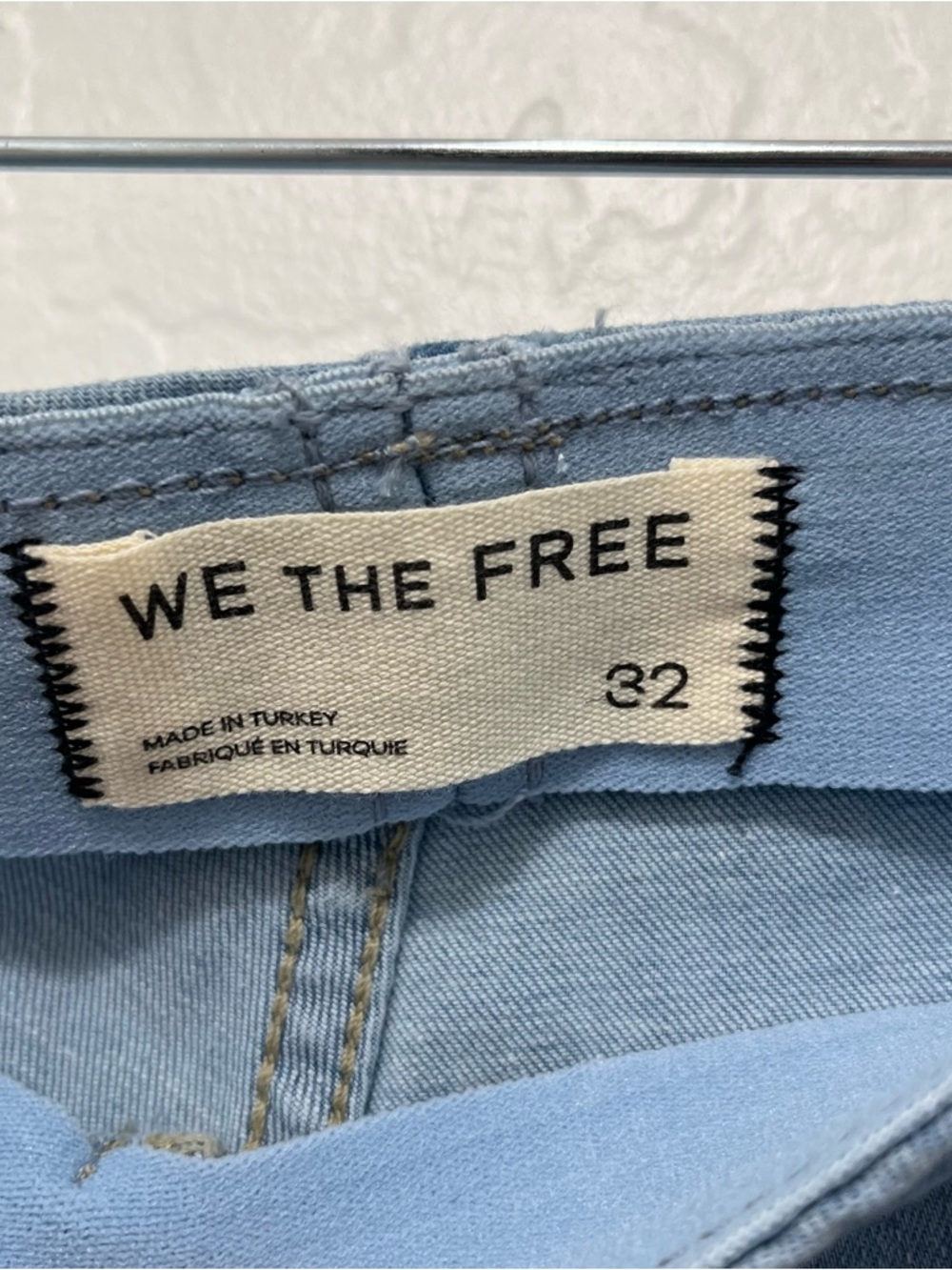 NWT We The Free 32 Blue Penny Pull On Mid Rise Flare Jeans - Picture 5 of 9